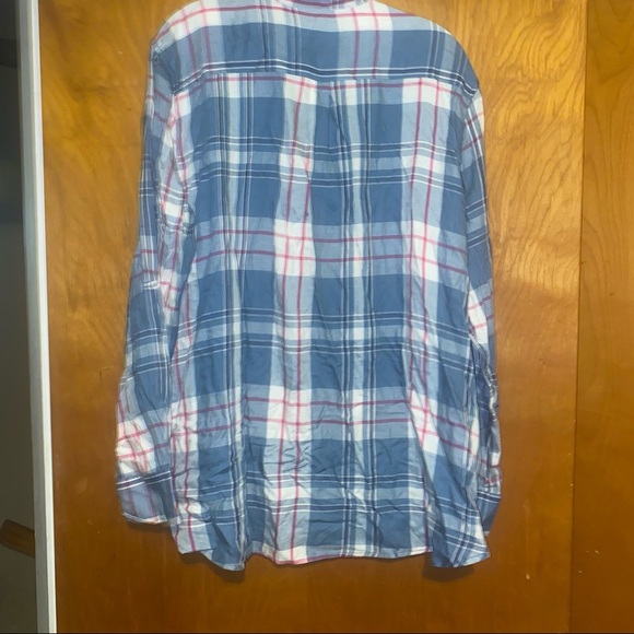 NWT women woolrich blue plaid button down shirt top plus size xxl - Picture 2 of 5